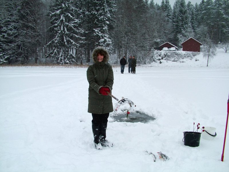 Overview of ice fishing gambling game Overview of ice fishing gambling game